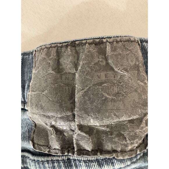 Levi's Jeans Mens 34x42 Blue 100% Cotton Denim 505 Straight Leg Red Tab - Picture 7 of 10